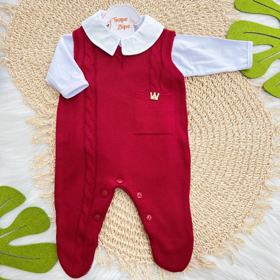 Macacão de Linha Príncipe - Vermelho